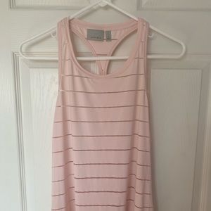 ATHLETA Mesh Stripe High Neck Chi Tank Size- s